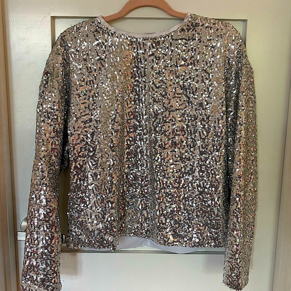 Something Navy Sequin Top - Picture 2 of 3